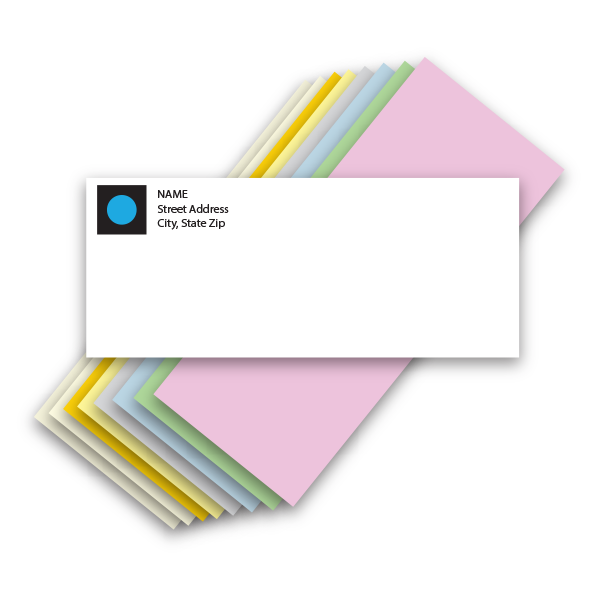 colored wove envelopes
