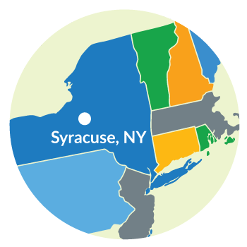 Syracuse, NY Fulfillment Map