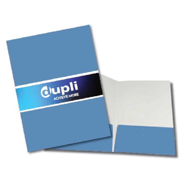 dupli pocket folder design and printing