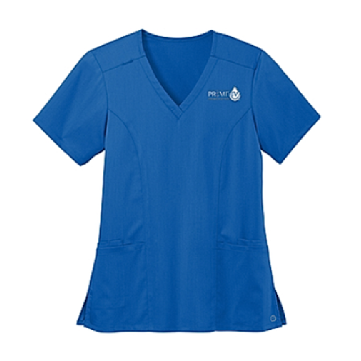 scrub top screen print