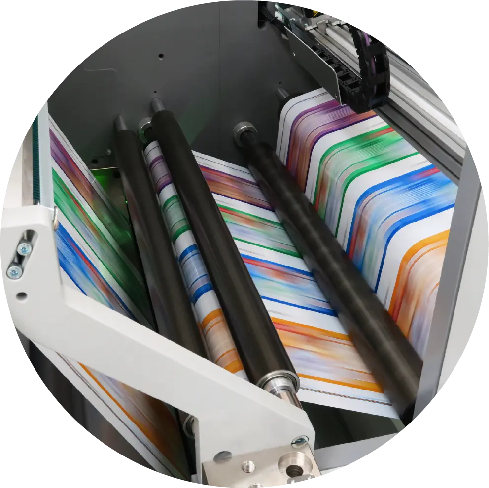 printer printing rolls of paper