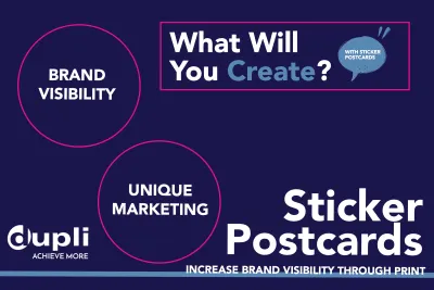 sticker postcard mailer