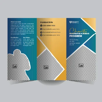 trifold brochure event program